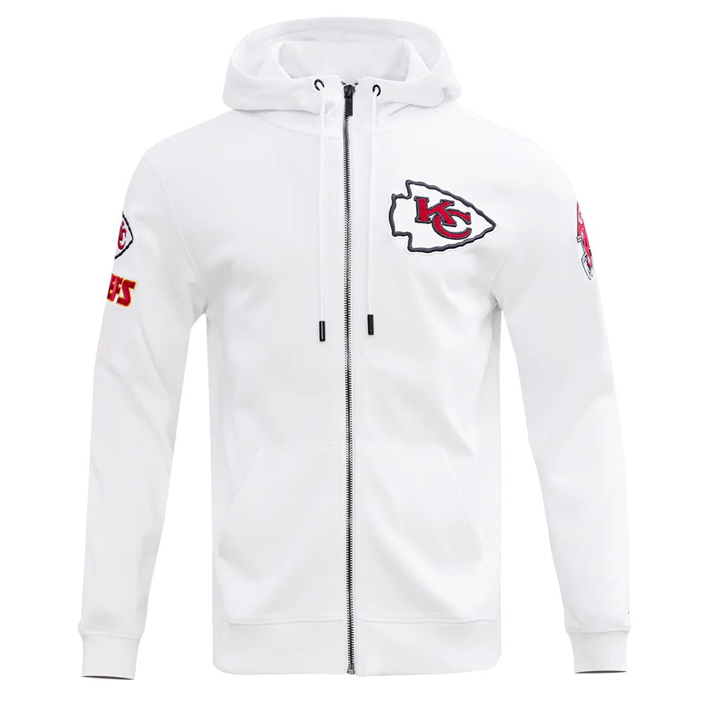 NFL KANSAS CITY CHIEFS CLASSIC CHENILLE MEN'S FULL ZIP HOODIE