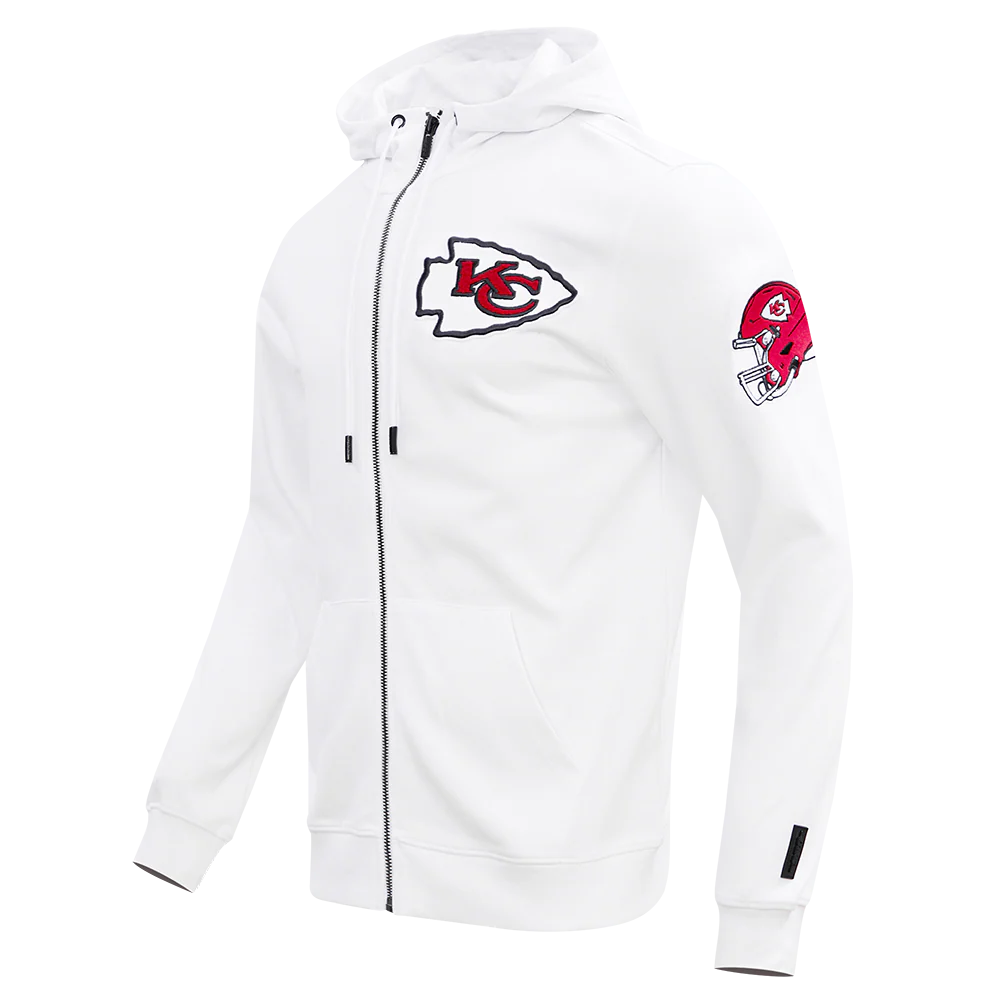 NFL KANSAS CITY CHIEFS CLASSIC CHENILLE MEN'S FULL ZIP HOODIE
