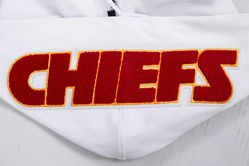 NFL KANSAS CITY CHIEFS CLASSIC CHENILLE MEN'S FULL ZIP HOODIE