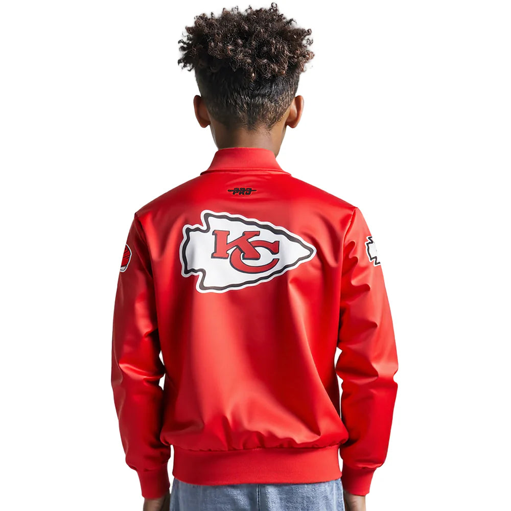 NFL KANSAS CITY CHIEFS CLASSIC BIG BOYS SATIN JACKET