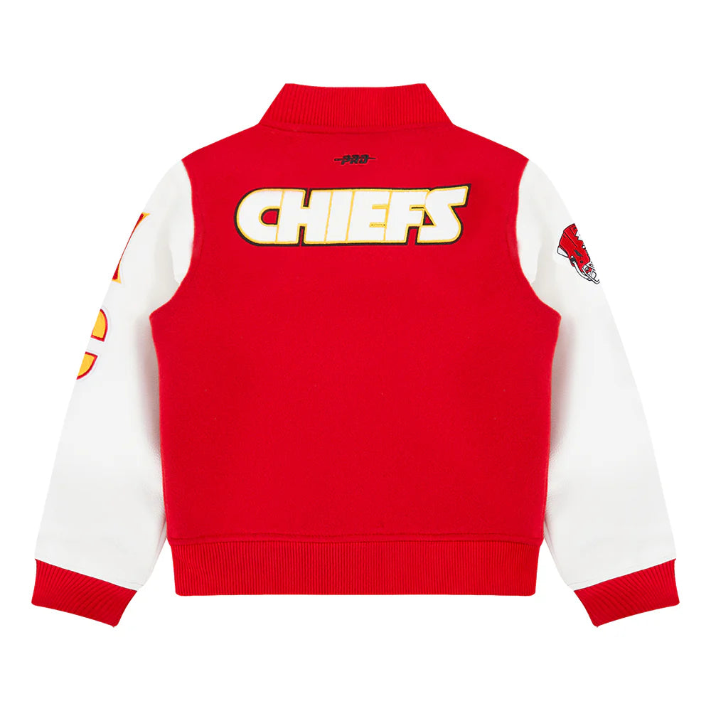 NFL KANSAS CITY CHIEFS CLASSIC TODDLER BOYS WOOL VARSITY JACKET
