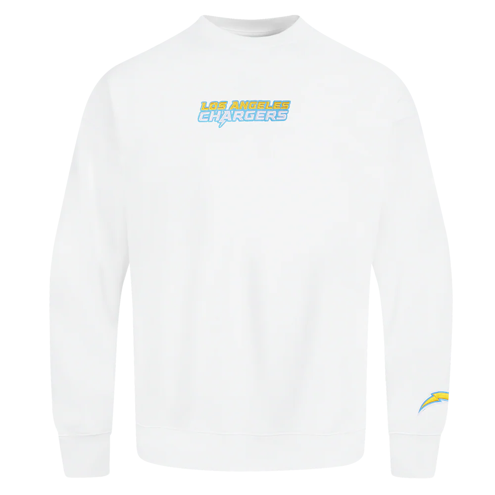NFL LOS ANGELES CHARGERS WINGSPAN MEN'S DROP SHOULDER FLC CREWNECK