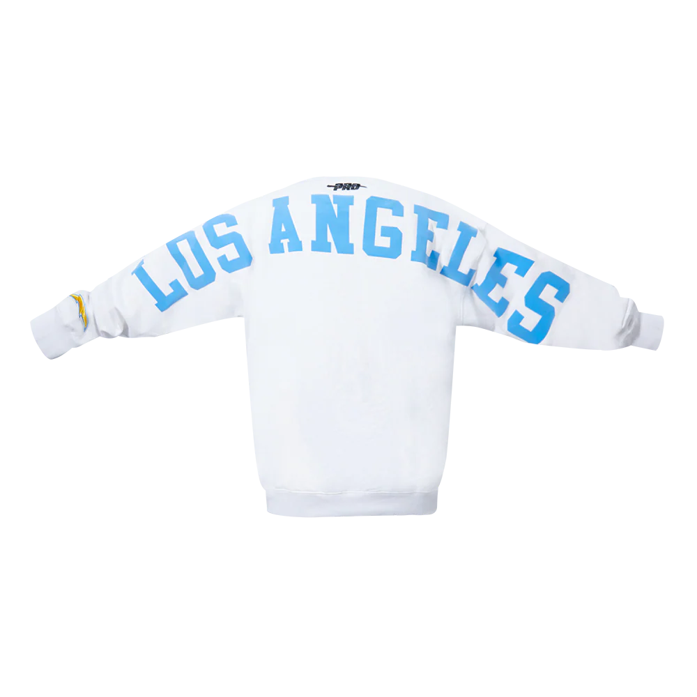 NFL LOS ANGELES CHARGERS WINGSPAN MEN'S DROP SHOULDER FLC CREWNECK