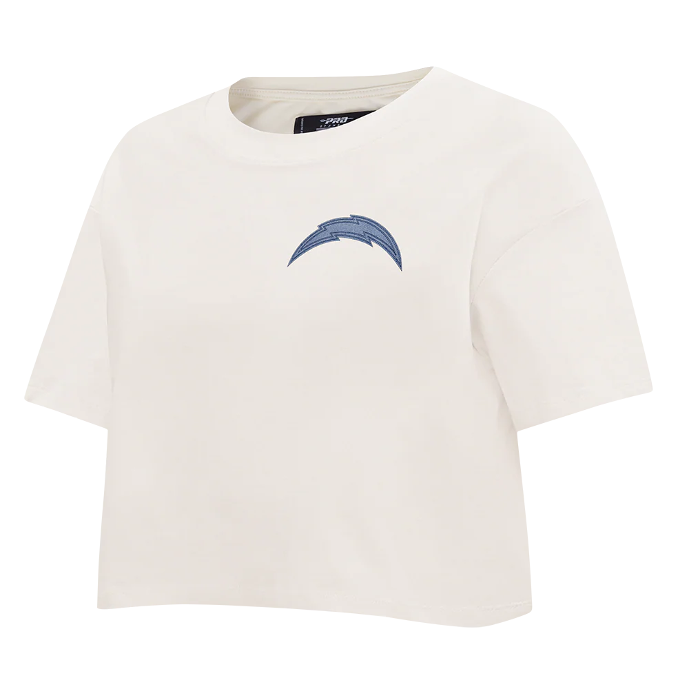 NFL LOS ANGELES CHARGERS VARSITY BLUES WOMEN'S SJ BOXY TEE