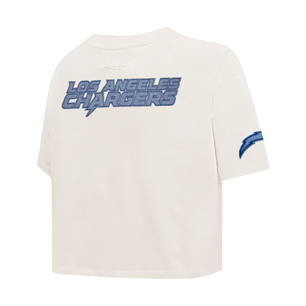 NFL LOS ANGELES CHARGERS VARSITY BLUES WOMEN'S SJ BOXY TEE