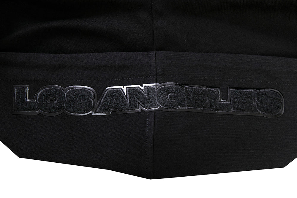 NFL LOS ANGELES RAMS TRIPLE BLACK FULL ZIP HOODIE