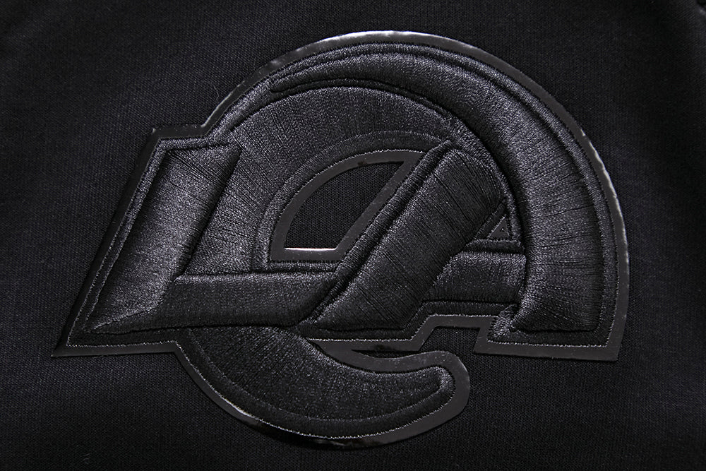 NFL LOS ANGELES RAMS TRIPLE BLACK MEN'S PULLOVER HOODIE
