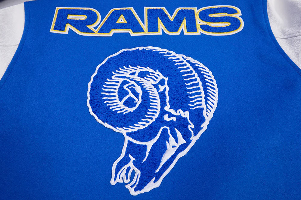 NFL LOS ANGELES RAMS RETRO CLASSIC MEN'S RIB WOOL VARSITY JACKET