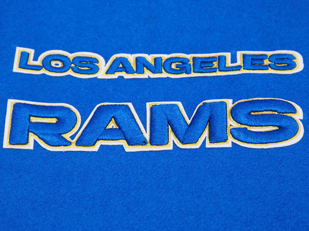 NFL LOS ANGELES RAMS RETRO CLASSIC MEN'S RIB WOOL VARSITY JACKET
