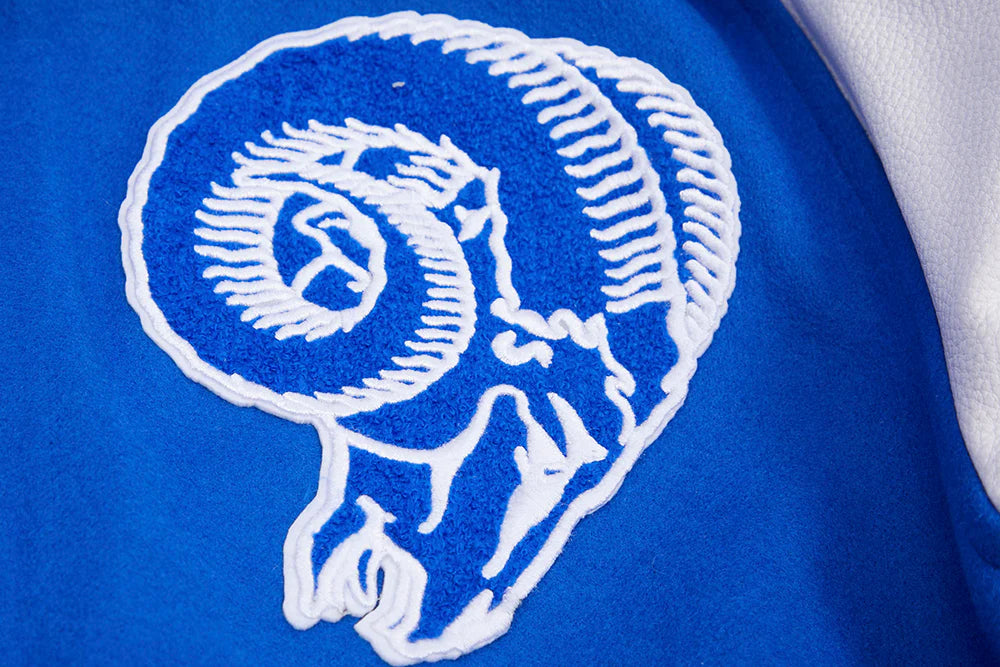 NFL LOS ANGELES RAMS RETRO CLASSIC MEN'S RIB WOOL VARSITY JACKET