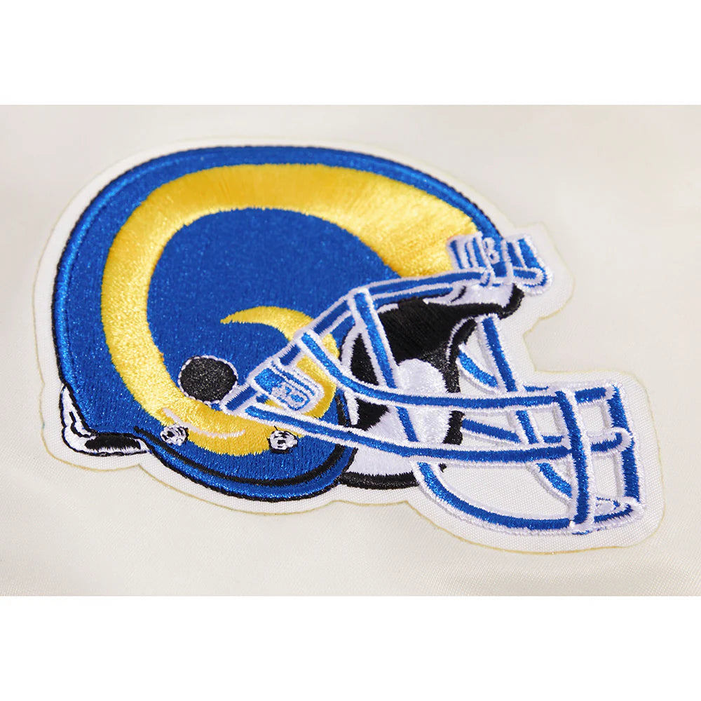 NFL LOS ANGELES RAMS RETRO CLASSIC MEN'S RIB SATIN JACKET