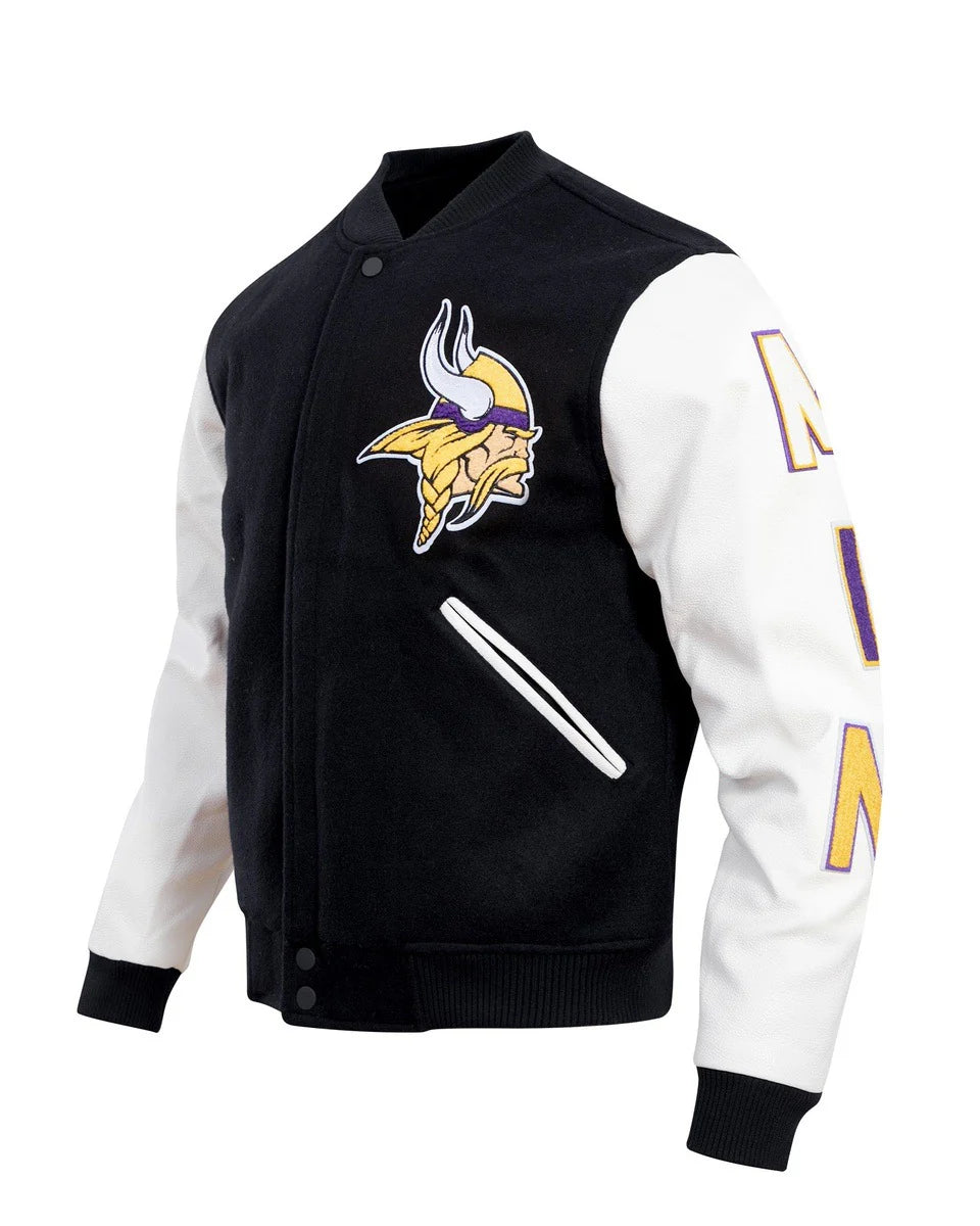NFL MINNESOTA VIKINGS CLASSIC WOOL MEN'S VARSITY JACKET