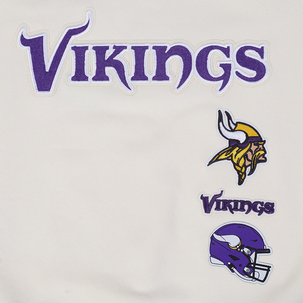 NFL MINNESOTA VIKINGS RETRO CLASSIC WOMEN'S RIB CREWNECK