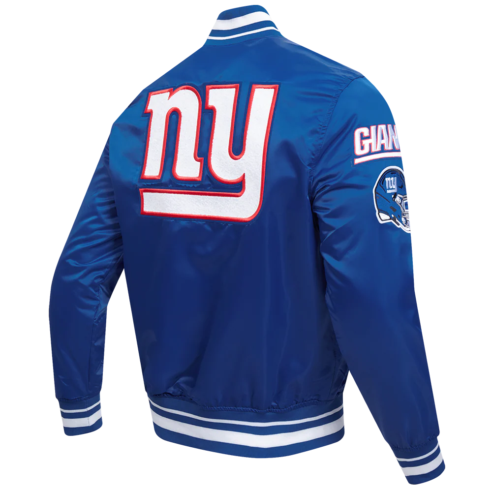 NFL NEW YORK GIANTS MASHUP MEN'S RIB SATIN JACKET