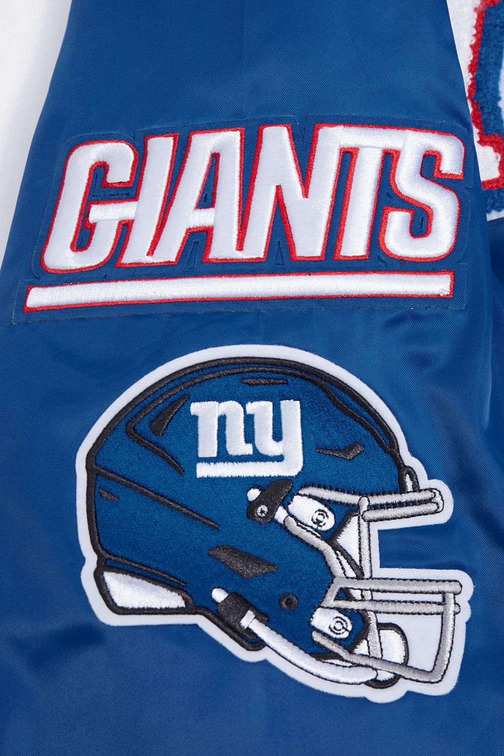 NFL NEW YORK GIANTS MASHUP MEN'S RIB SATIN JACKET