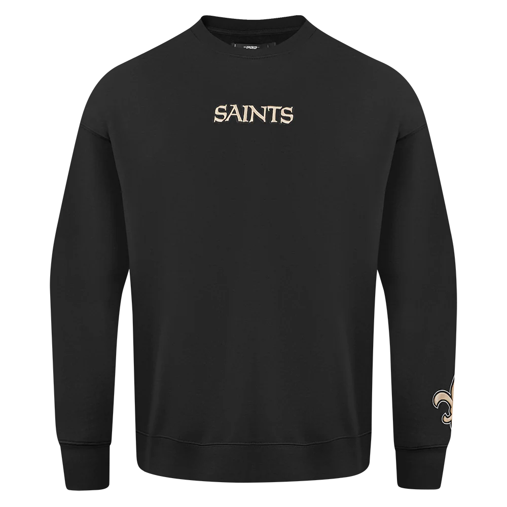 NFL NEW ORLEANS SAINTS WINGSPAN MEN'S DROP SHOULDER FLC CREWNECK