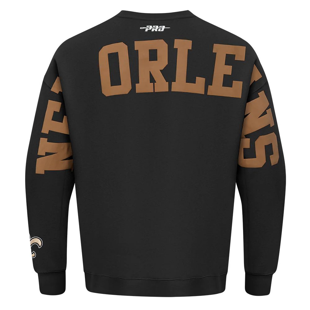 NFL NEW ORLEANS SAINTS WINGSPAN MEN'S DROP SHOULDER FLC CREWNECK