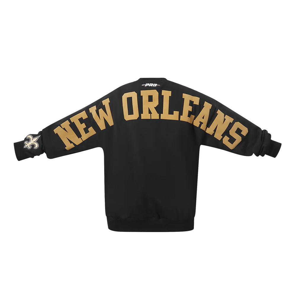 NFL NEW ORLEANS SAINTS WINGSPAN MEN'S DROP SHOULDER FLC CREWNECK