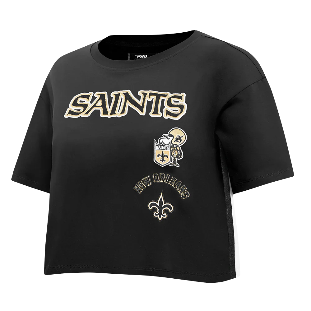 NFL NEW ORLEANS SAINTS RETRO CLASSIC WOMEN'S BOXY TEE