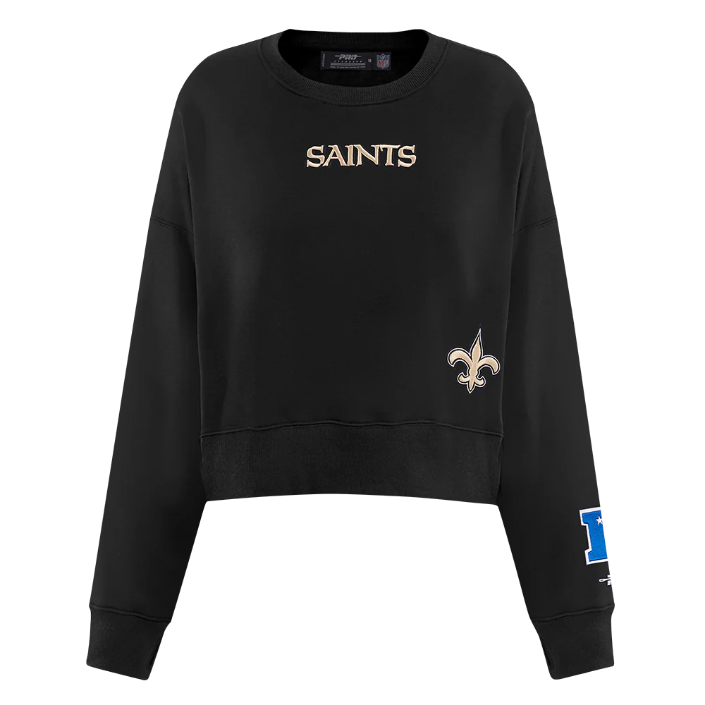 NFL NEW ORLEANS SAINTS WINGSPAN WOMEN'S FLC CREWNECK
