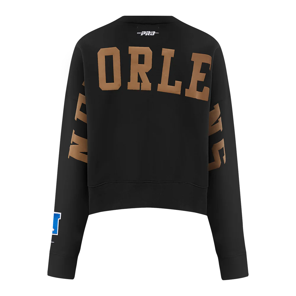 NFL NEW ORLEANS SAINTS WINGSPAN WOMEN'S FLC CREWNECK