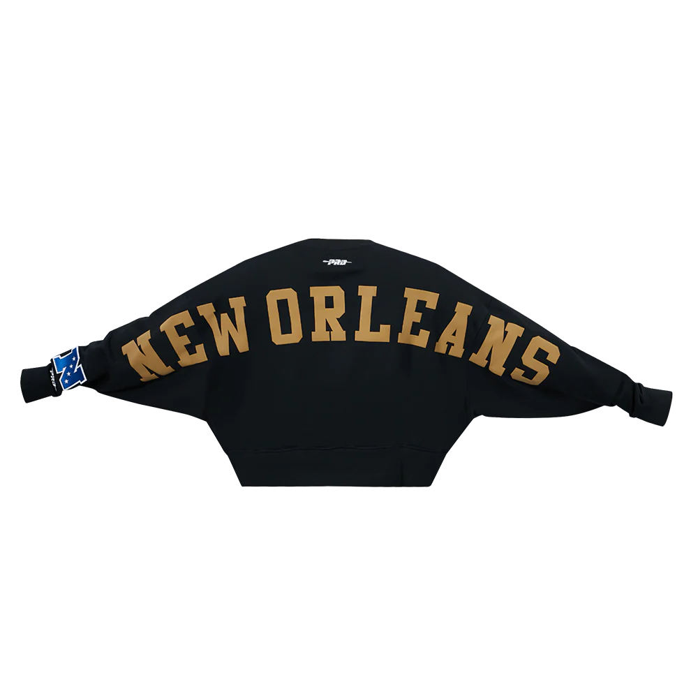 NFL NEW ORLEANS SAINTS WINGSPAN WOMEN'S FLC CREWNECK