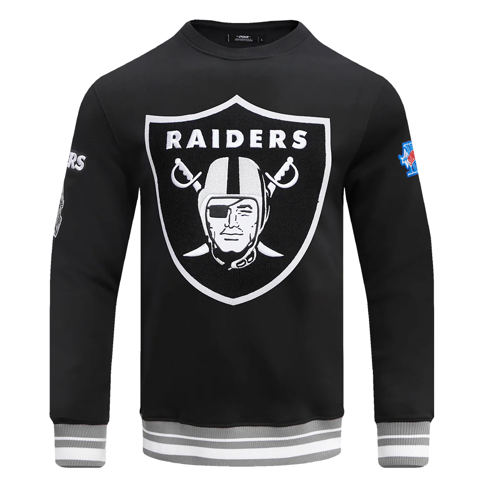NFL LAS VEGAS RAIDERS MASHUP MEN'S RIB CREWNECK