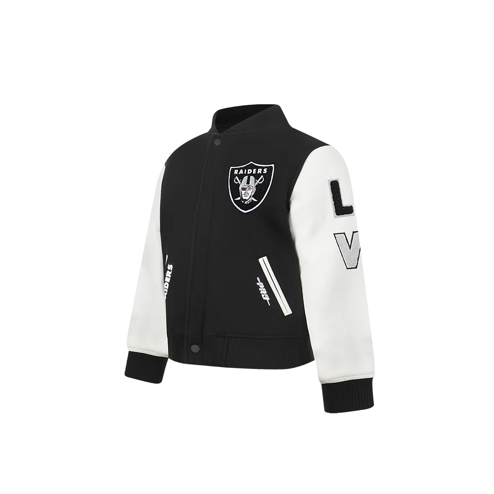 NFL LAS VEGAS RAIDERS CLASSIC TODDLER BOYS WOOL VARSITY JACKET