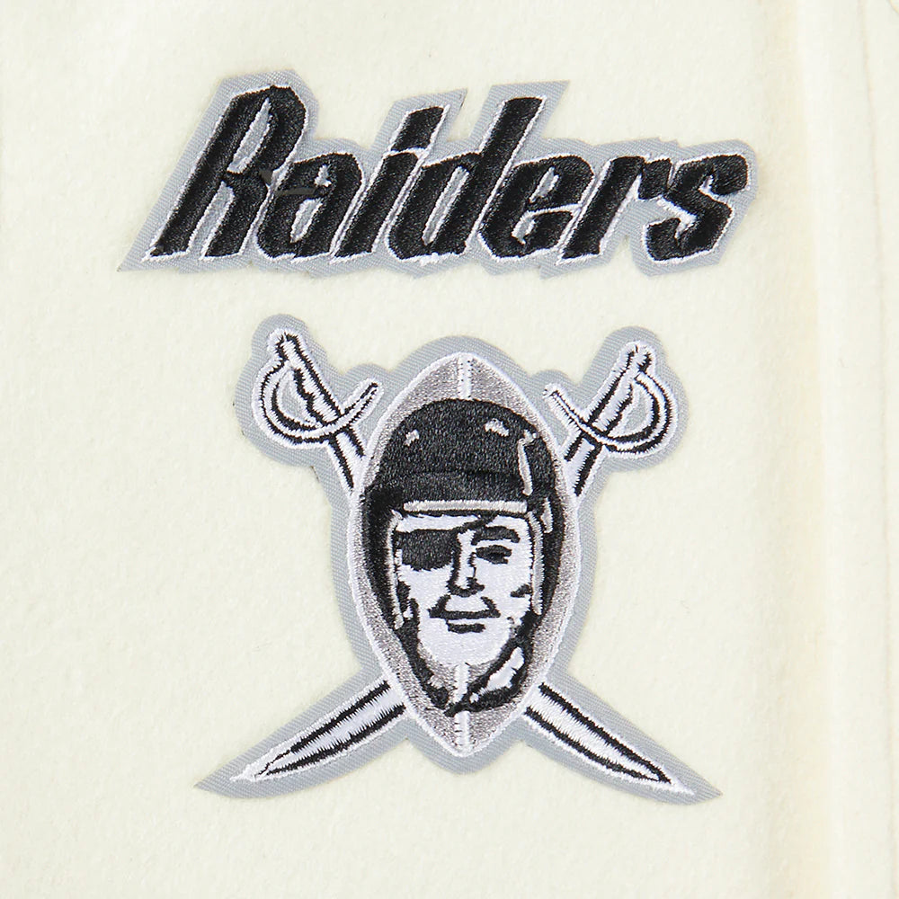 NFL LAS VEGAS RAIDERS RETRO CLASSIC TODDLER BOYS RIB WOOL VARSITY JACKET
