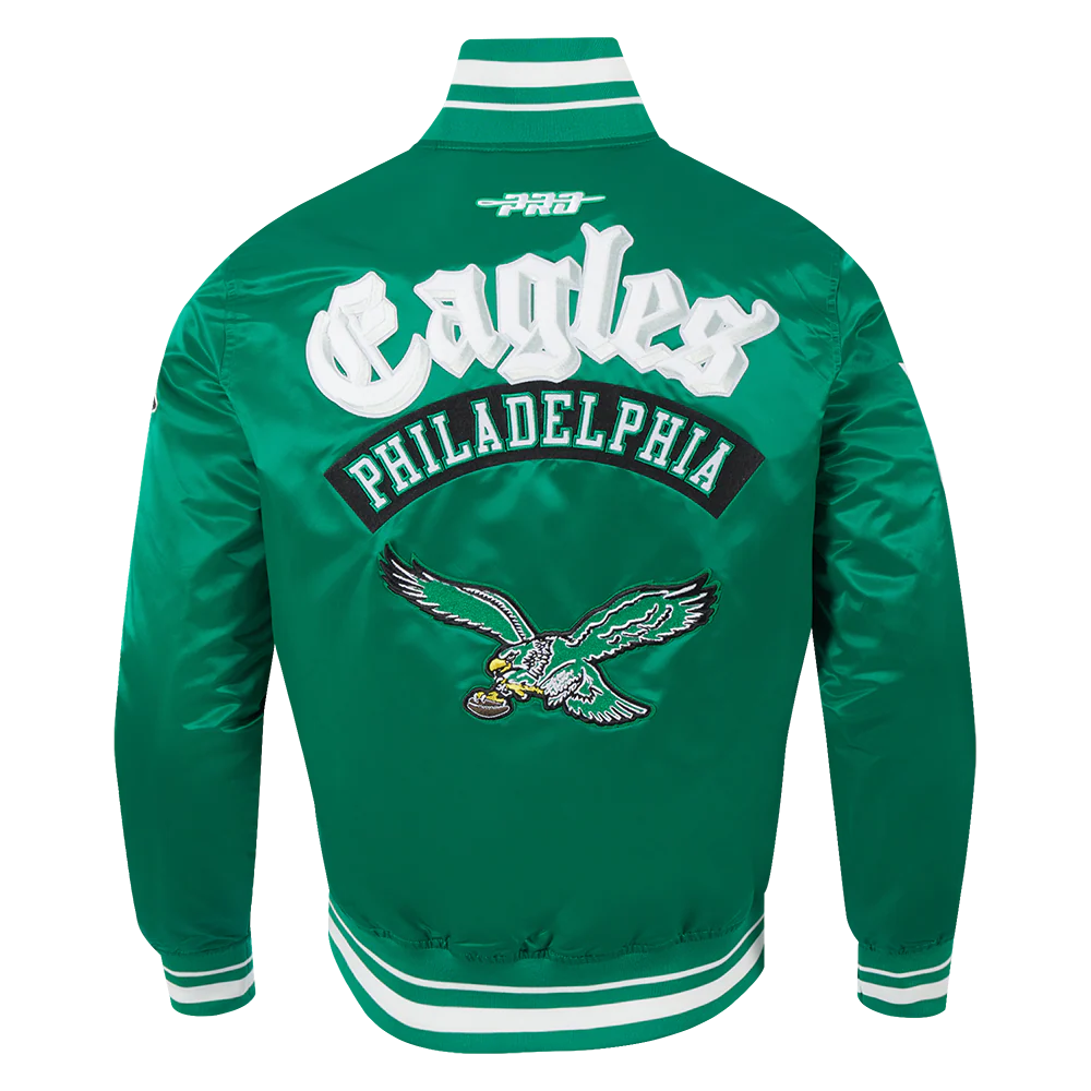 NFL PHILADELPHIA EAGLES BEST OF MEN'S RIB SATIN JACKET