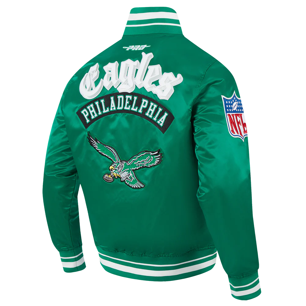 NFL PHILADELPHIA EAGLES BEST OF MEN'S RIB SATIN JACKET
