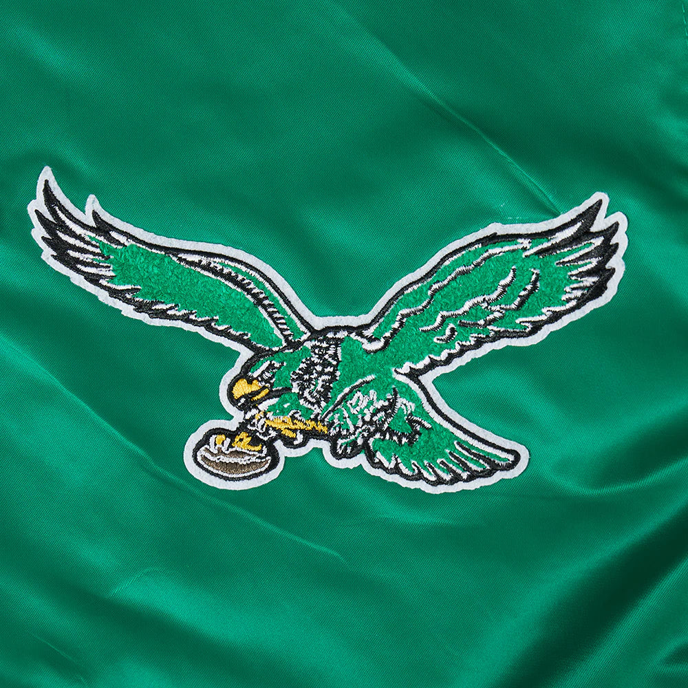 NFL PHILADELPHIA EAGLES BEST OF MEN'S RIB SATIN JACKET