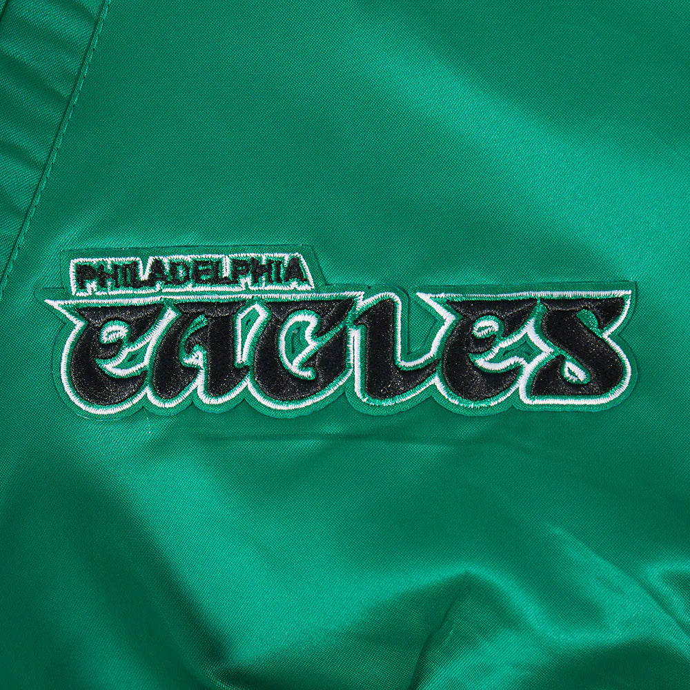 NFL PHILADELPHIA EAGLES BEST OF MEN'S RIB SATIN JACKET