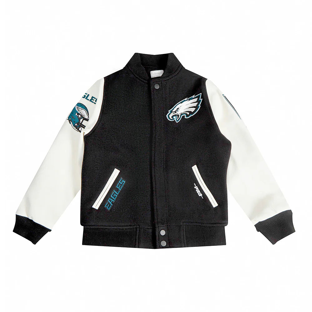 NFL PHILADELPHIA EAGLES CLASSIC BIG BOYS WOOL VARSITY JACKET