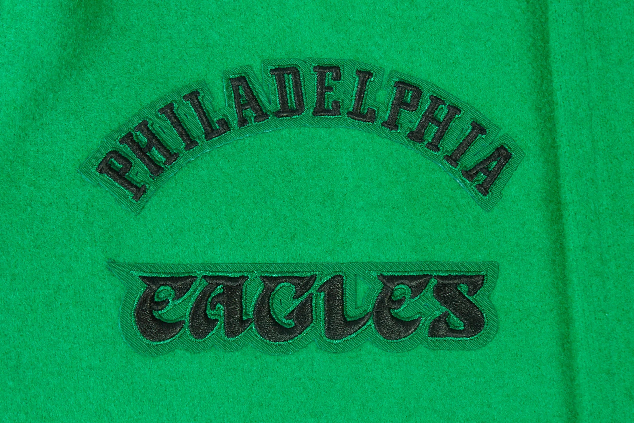 NFL PHILADELPHIA EAGLES RETRO CLASSIC BIG BOYS RIB WOOL VARSITY JACKET