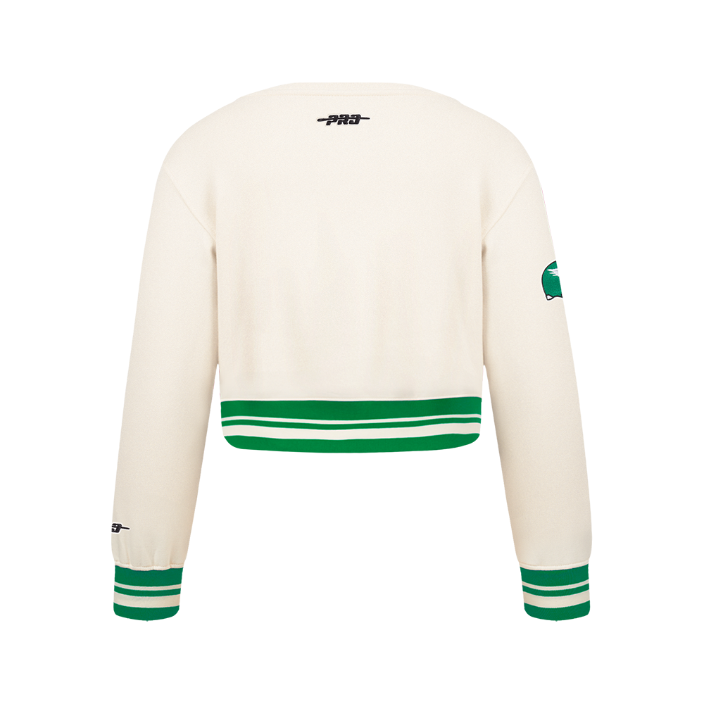 NFL PHILADELPHIA EAGLES RETRO CLASSIC BIG GIRLS RIB FLEECE CREWNECK