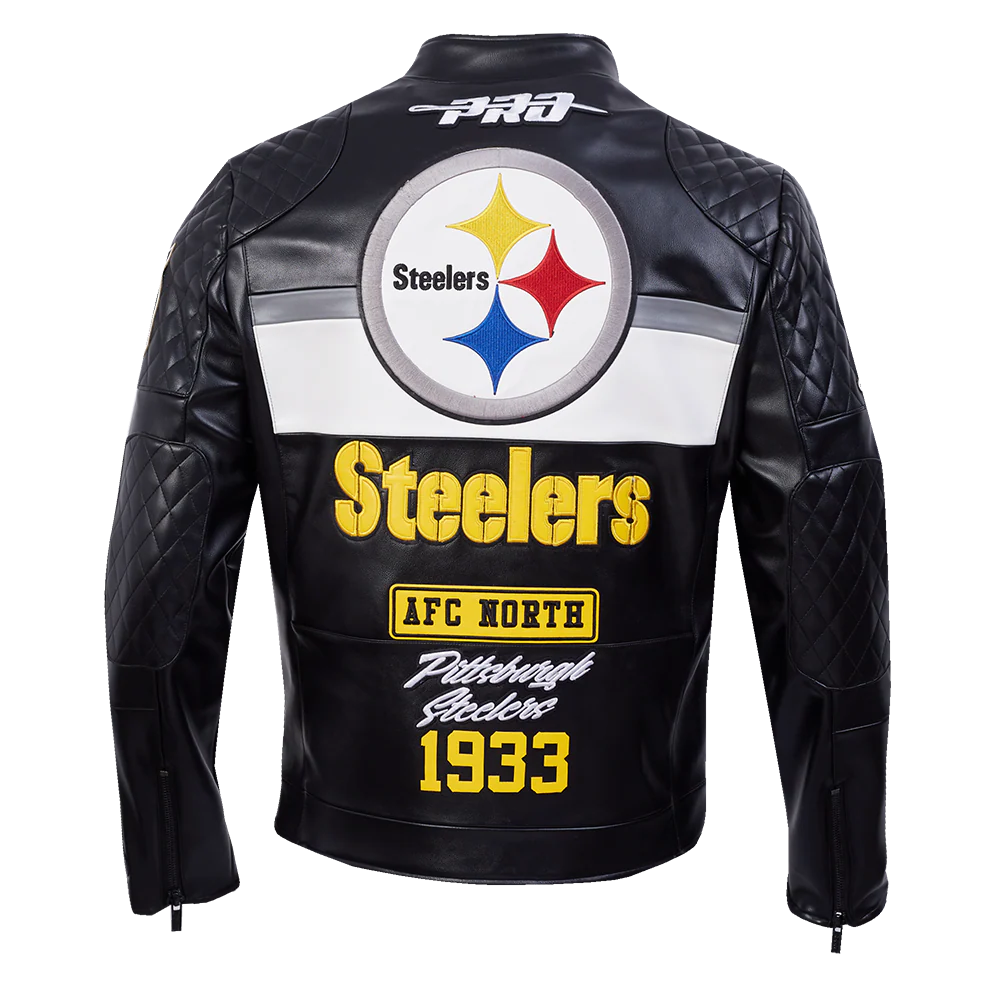 NFL PITTSBURGH STEELERS MEN'S MOTO JACKET