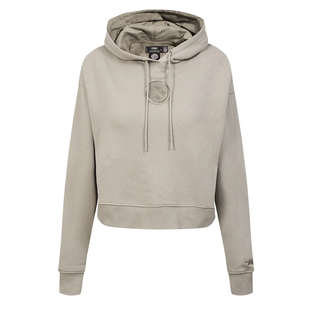 NFL PITTSBURGH STEELERS WINGSPAN WOMEN'S FLC CROPPED PO HOODIE