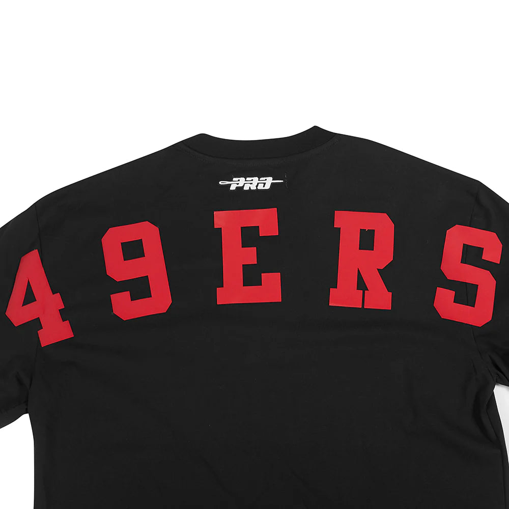 NFL SAN FRANCISCO 49ERS WINGSPAN MEN'S COTTON JERSEY DROP SHOULDER TEE