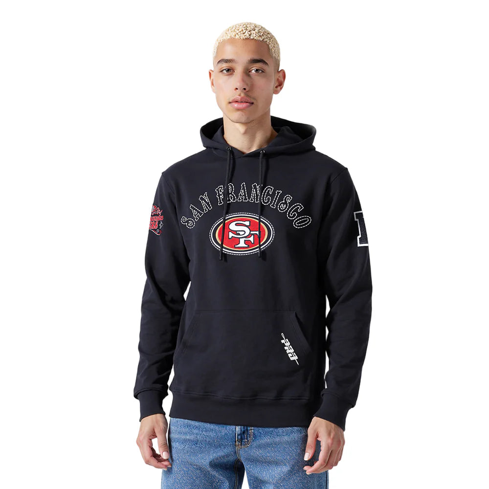 NFL SAN FRANCISCO 49ERS REBEL ATHLETICS MEN'S FLC PO HOODIE
