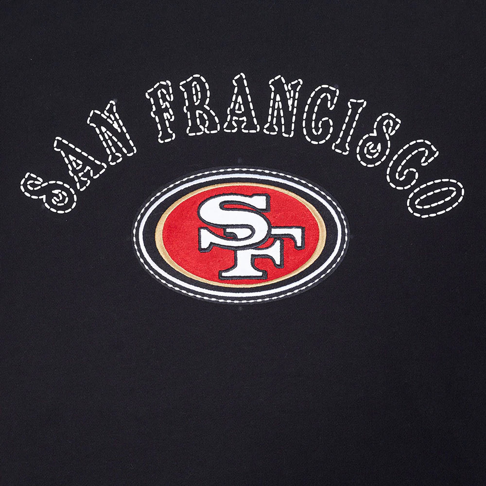 NFL SAN FRANCISCO 49ERS REBEL ATHLETICS MEN'S FLC PO HOODIE