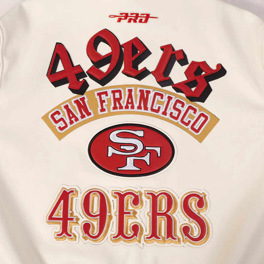 NFL SAN FRANCISCO 49ERS BEST OF MEN'S LEATHER VARSITY JACKET