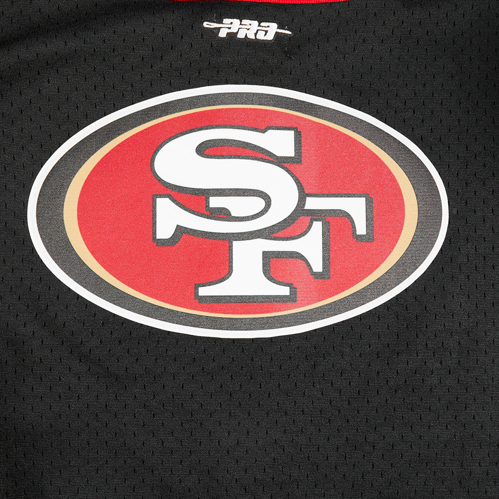 NFL SAN FRANCISCO 49ERS CLASSIC BIG BOYS MESH BUTTON DOWN SHIRT
