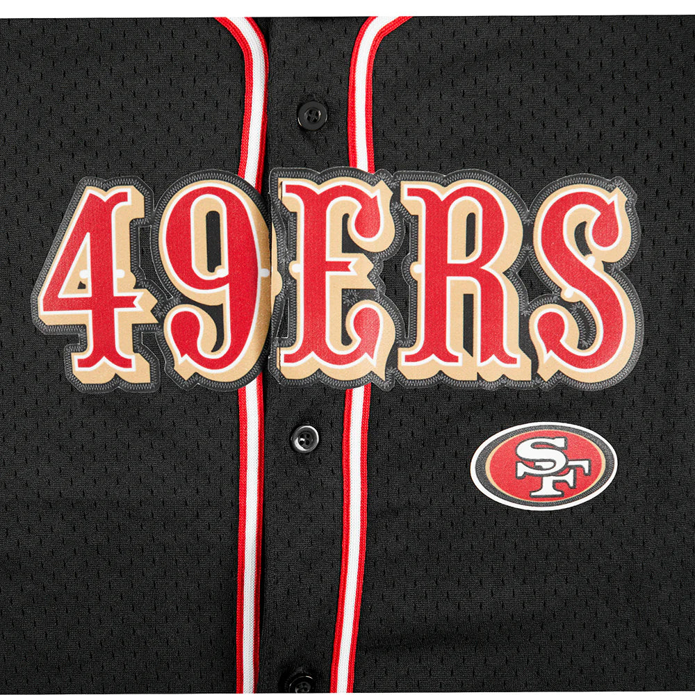 NFL SAN FRANCISCO 49ERS CLASSIC BIG BOYS MESH BUTTON DOWN SHIRT