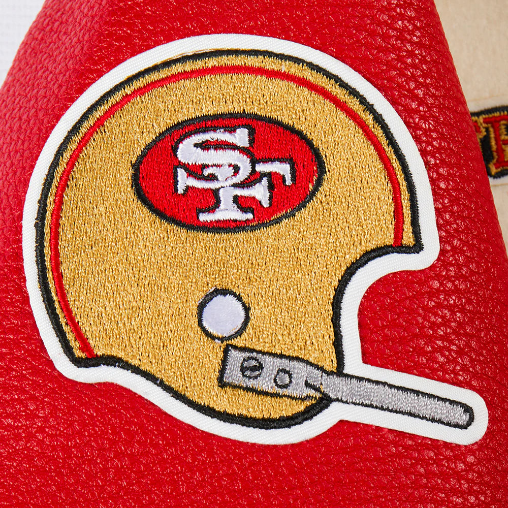 NFL SAN FRANCISCO 49ERS RETRO CLASSIC BIG BOYS RIB WOOL VARSITY JACKET