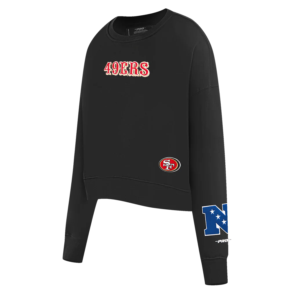 NFL SAN FRANCISCO 49ERS WINGSPAN WOMEN'S FLEECE CREWNECK