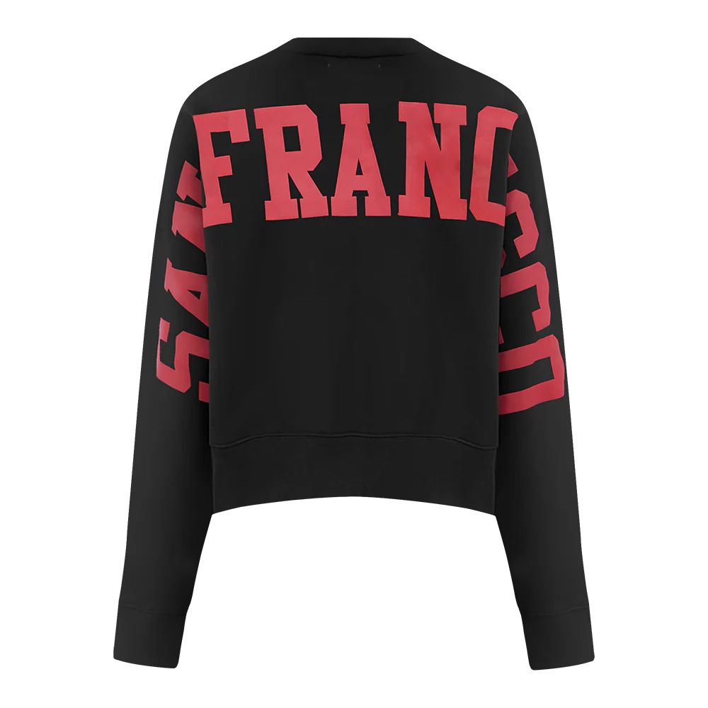 NFL SAN FRANCISCO 49ERS WINGSPAN WOMEN'S FLEECE CREWNECK