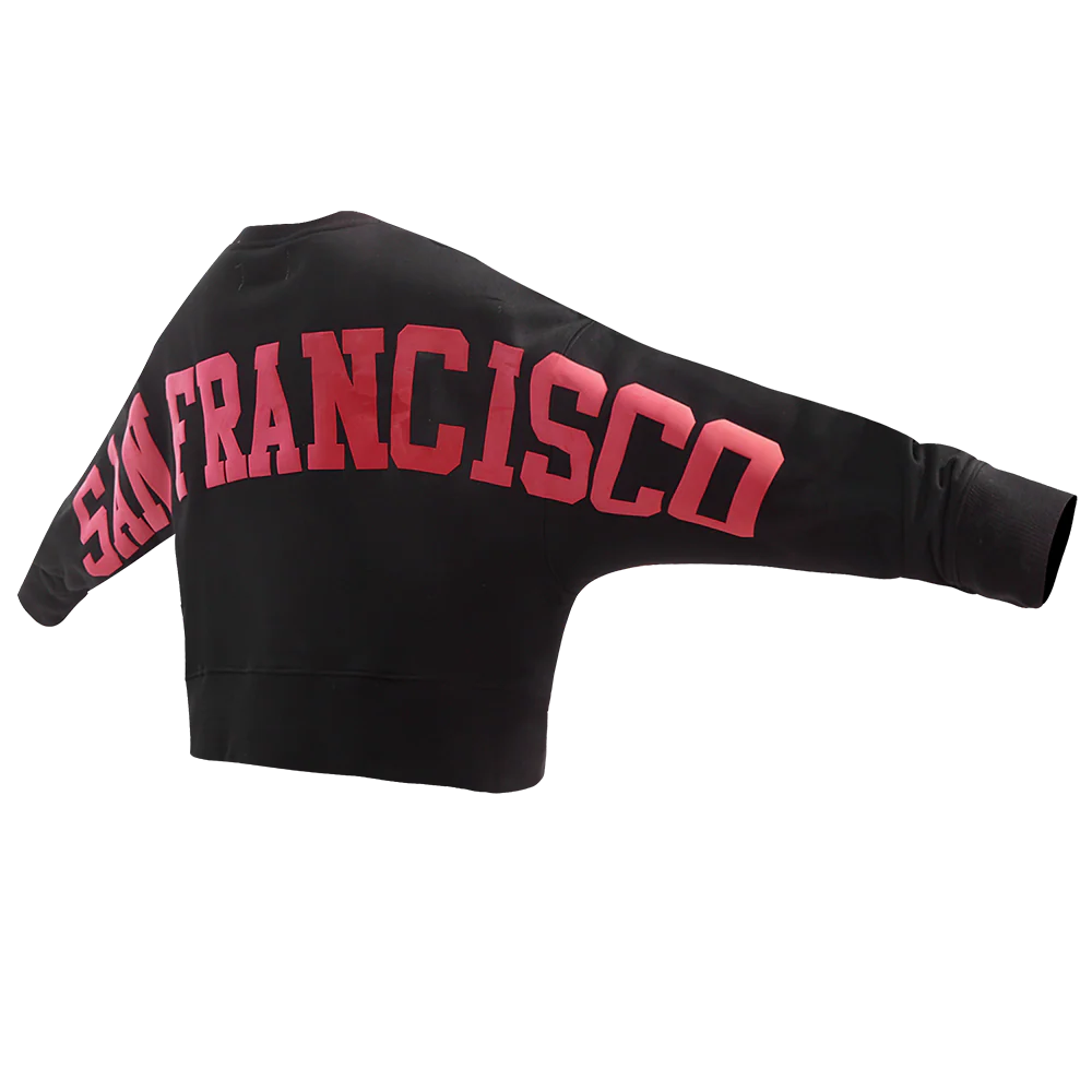 NFL SAN FRANCISCO 49ERS WINGSPAN WOMEN'S FLEECE CREWNECK