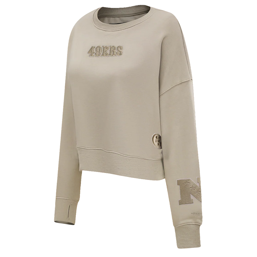 NFL SAN FRANCISCO 49ERS WINGSPAN WOMEN'S FLEECE CREWNECK
