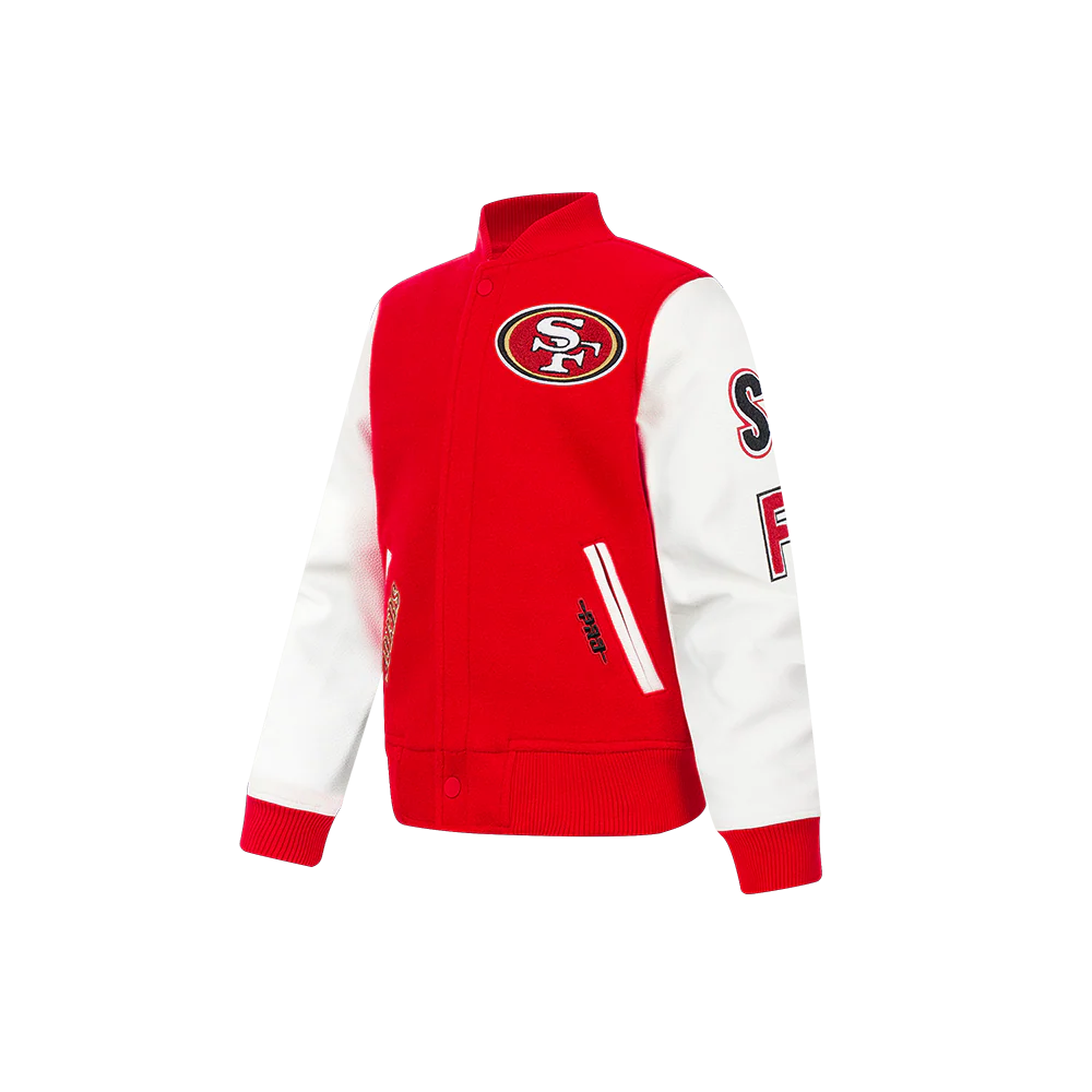 NFL SAN FRANCISCO 49ERS CLASSIC LITTLE BOYS WOOL VARSITY JACKET